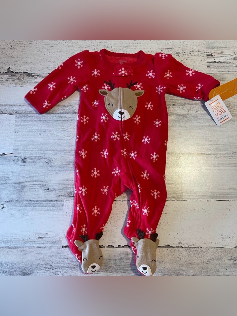 Carter’s Reindeer Snug fit Footie Baby Pajamas